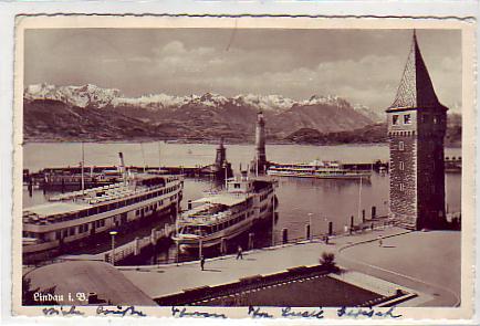 Lindau am Bodensee Dampfer,Motorschiff 1940 Lindau am Bodensee Dampfer,Motorschiff 1940