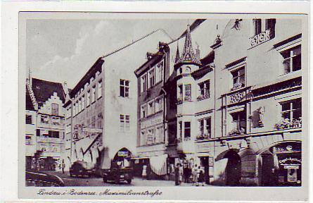 Lindau am Bodensee Maximilianstraße ca 1940 Lindau am Bodensee Maximilianstraße ca 1940