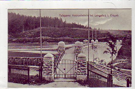 Talsperre Neuzehnhain bei Lengefeld im Erzgebirge 1931 Talsperre Neuzehnhain bei Lengefeld im Erzgebirge 1931