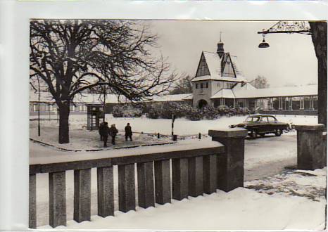 Bad Saarow-Pieskow in der Mark Bahnhof Winter 1974