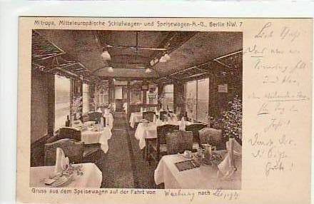 Eisenbahn Mitropa-Speisewagen-A.-G. Berlin ca 1925 Eisenbahn Mitropa-Speisewagen-A.-G. Berlin ca 1925