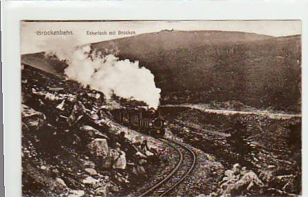 Brockenbahn-Kleinbahn Harz Eckerloch und Brocken ca 1915