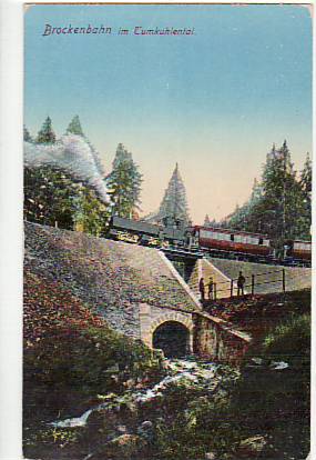 Harzquerbahn-Kleinbahn Brockenbahn Tumkuhlental 1913 Harzquerbahn-Kleinbahn Brockenbahn Tumkuhlental 1913