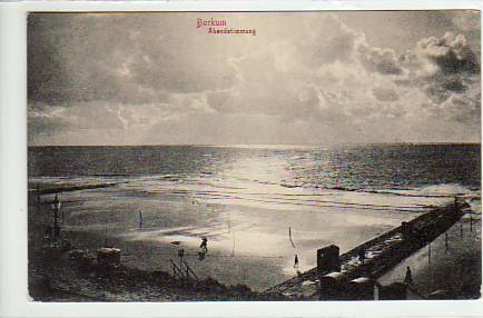 Nordseebad Borkum Abendstimmung 1918