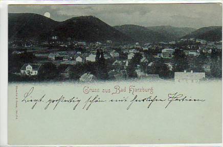 Bad Harzburg Mondschein AK ca 1900 Bad Harzburg Mondschein AK ca 1900