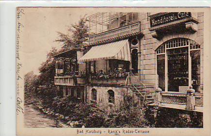Bad Harzburg Konditorei Radau-Terrasse 1921 Bad Harzburg Konditorei Radau-Terrasse 1921