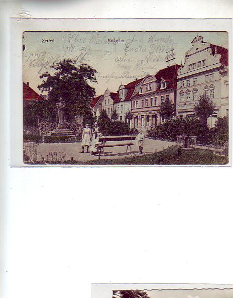 Zerbst in Sachsen-Anhalt Moltkeplatz 1909 Zerbst in Sachsen-Anhalt Moltkeplatz 1909
