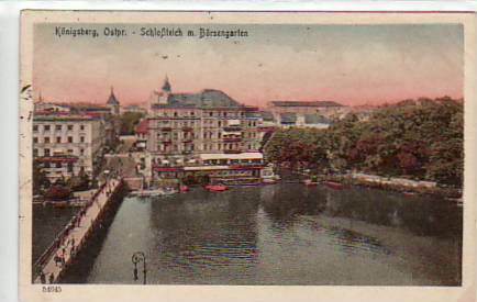 Königsberg Ostpreussen Schlossteich 1919 Königsberg Ostpreussen Schlossteich 1919