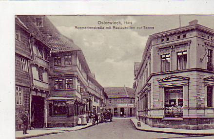 Osterwieck im Harz Rosmarienstraße mit Restaurant 1912 Osterwieck im Harz Rosmarienstraße mit Restaurant 1912