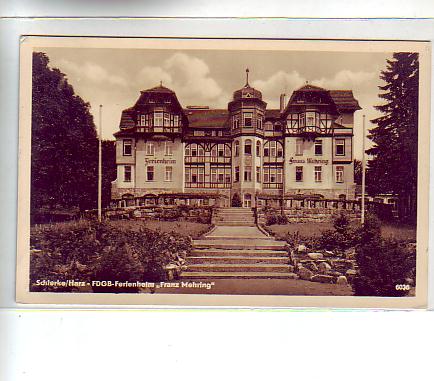 Schierke im Harz Heim Franz Mehring 1956 Schierke im Harz Heim Franz Mehring 1956