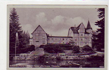 Schierke im Harz Heim Hermann Gieseler ca 1950 Schierke im Harz Heim Hermann Gieseler ca 1950