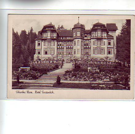Schierke im Harz Hotel Fürstenhöh ca 1940