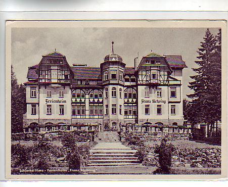 Schierke im Harz Heim Franz Mehring ca 1950 Schierke im Harz Heim Franz Mehring ca 1950