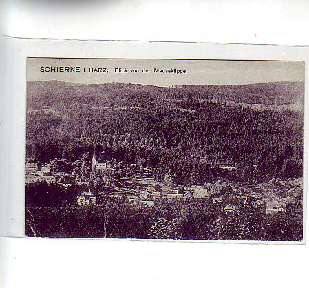 Schierke im Harz von der Mauseklippe 1925