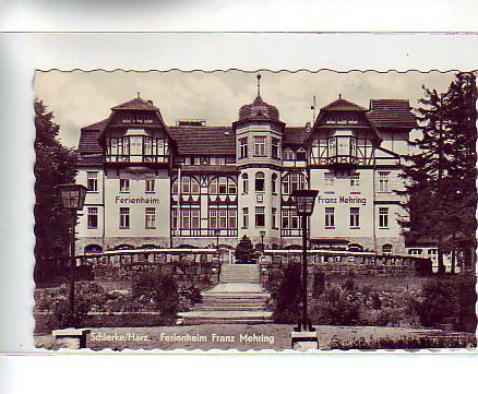 Schierke im Harz Heim Franz Mehring 1957 Schierke im Harz Heim Franz Mehring 1957