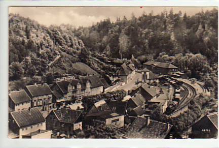 Rübeland im Harz mit Eisenbahn 1962 Rübeland im Harz mit Eisenbahn 1962