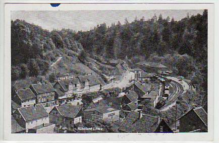 Rübeland im Harz mit Eisenbahn 1951 Rübeland im Harz mit Eisenbahn 1951