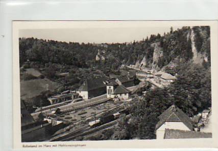 Rübeland im Harz mit Eisenbahn ca 1940 Rübeland im Harz mit Eisenbahn ca 1940