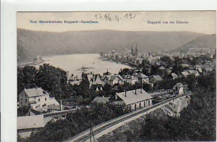 Boppard-Castellaun am Rhein Eisenbahn-Linie ca 1910 Boppard-Castellaun am Rhein Eisenbahn-Linie ca 1910
