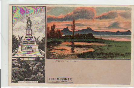 Rüdesheim, Reklame,Werbung Thee-Messmer ca 1900 Rüdesheim, Reklame,Werbung Thee-Messmer ca 1900