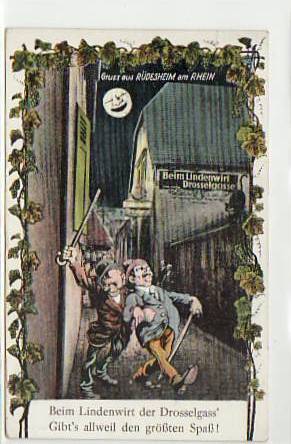 Rüdesheim im Rheingau Wein Drosselgasse 1935 Rüdesheim im Rheingau Wein Drosselgasse 1935