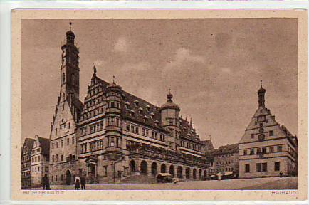Rothenburg ob der Tauber Rathaus ca 1915 Rothenburg ob der Tauber Rathaus ca 1915