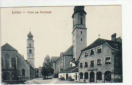 Lindau am Bodensee Marktplatz ca 1910 Lindau am Bodensee Marktplatz ca 1910