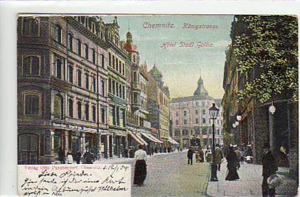 Chemnitz Königstrasse 1904 Chemnitz Königstrasse 1904