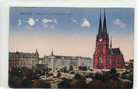 Chemnitz Körnerplatz ca 1915 Chemnitz Körnerplatz ca 1915