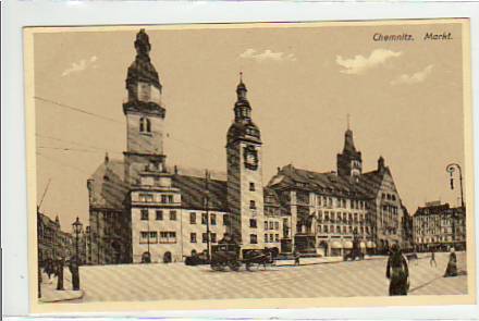 Chemnitz Markt ca 1930 Chemnitz Markt ca 1930