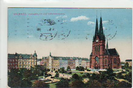 Chemnitz Körnerplatz 1916 Chemnitz Körnerplatz 1916