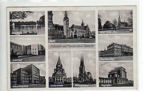 Chemnitz kleine Bilder AK 1943 Chemnitz kleine Bilder AK 1943