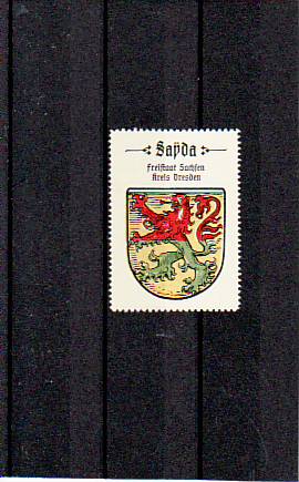 Sayda Erzgebirge Stadt Wappen vor 1945