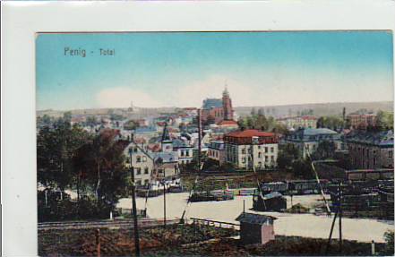 Penig Eisenbahn und Schranken ca 1910 Penig Eisenbahn und Schranken ca 1910