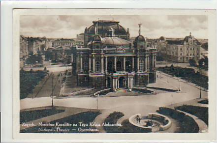 Zagreb Kroatien Natioinal Theater - Opernhaus 1930