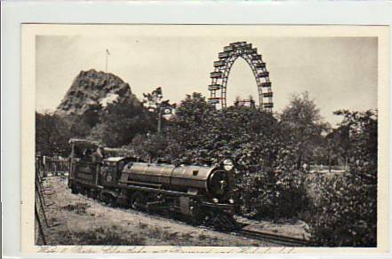 Liliputbahn Wien mit Riesenrad, Österreich Liliputbahn Wien mit Riesenrad, Österreich
