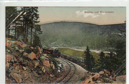 Eisenbahn Kleinbahn Brockenbahn ca 1915 Eisenbahn Kleinbahn Brockenbahn ca 1915
