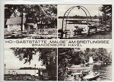 Brandenburg an der Havel Gaststätte Malge am Breitlingsee 1975