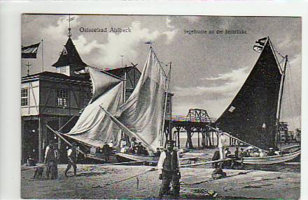 Ostseebad Ahlbeck Segelboote ca 1910 Ostseebad Ahlbeck Segelboote ca 1910