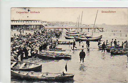 Ostseebad Ahlbeck Strandleben 1910 Ostseebad Ahlbeck Strandleben 1910