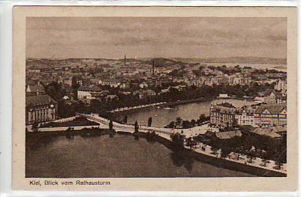 Kiel vom Rathausturm 1918 Kiel vom Rathausturm 1918