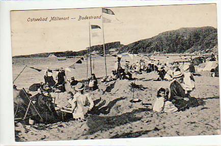 Ostseebad Möltenort bei Kiel Badestrand 1918 Ostseebad Möltenort bei Kiel Badestrand 1918
