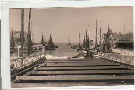 Neuharlingersiel Ostfriesland ca 1930 Fischer Hafen