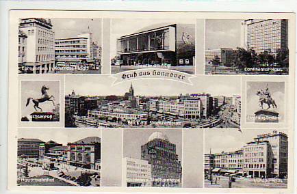 Hannover kleine Bilder AK von 1954 Hannover kleine Bilder AK von 1954