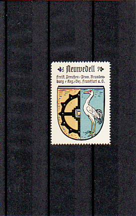 Neuwedell Stadt Wappen vor 1945 Neumark