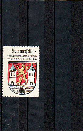 Sommerfeld Niederlausitz Neumark Stadt Wappen vor 1945