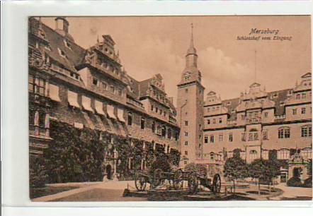 Merseburg Schlosshof ca 1925 Merseburg Schlosshof ca 1925