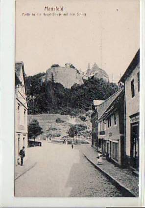 Mansfeld Hauptstraße ca 1910 Mansfeld Hauptstraße ca 1910