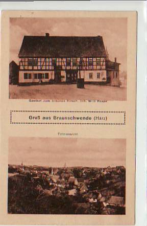 Braunschwende bei Wippra Harz Gasthof ca 1930 Braunschwende bei Wippra Harz Gasthof ca 1930