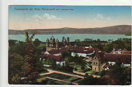 Laacher See bei Andernach Benedictiner Abtei Maria Laach 1913 Laacher See bei Andernach Benedictiner Abtei Maria Laach 1913